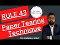 EASIEST TECHNIQUE to Understand Rule 43 |  INPUT TAX CREDIT | CA RAMESH SONI | HINDI |CA FINAL MAY21