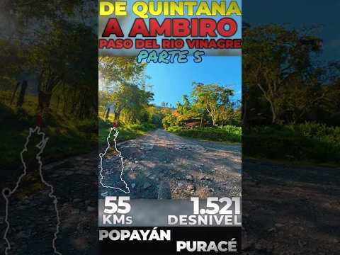 Cruce Capilla de las Guacas ruta MTB Cruzando el río SAN FRANCISCO | AMBIRO (Puracé) por QUINTANA