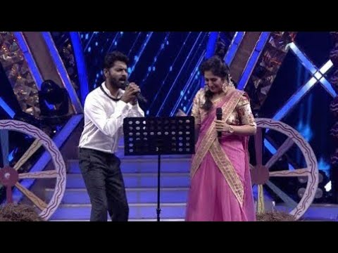 MAKAPA and SWETHA MOHAN SINGING PERFORMANCE || VALAIYOSAI KALAKALAVENA SONG || SUPER SINGER
