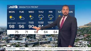 Slightly cooling down this week - Sunday evening forecast
