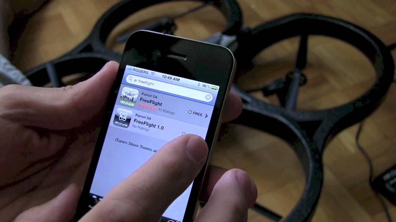 Parrot AR Drone and FreeFlight 2.0 - YouTube
