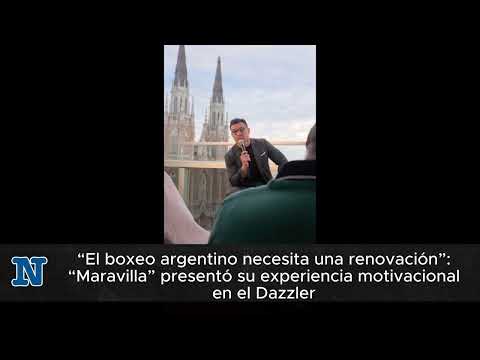 “El boxeo argentino necesita una renovación”: “Maravilla” presentó su experiencia motivacional