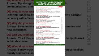 10 Most Common Job Interview Questions and Answers