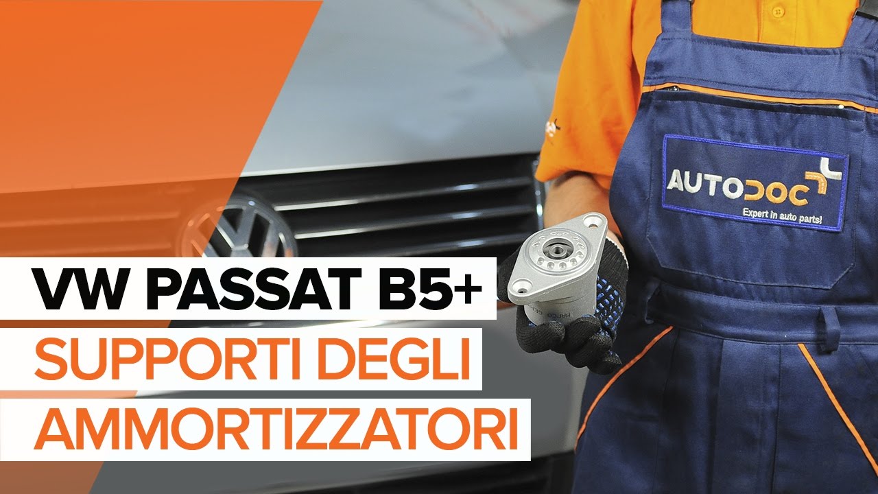 Come cambiare supporto ammortizzatore della parte posteriore su VW Passat B5 Variant - Guida alla sostituzione