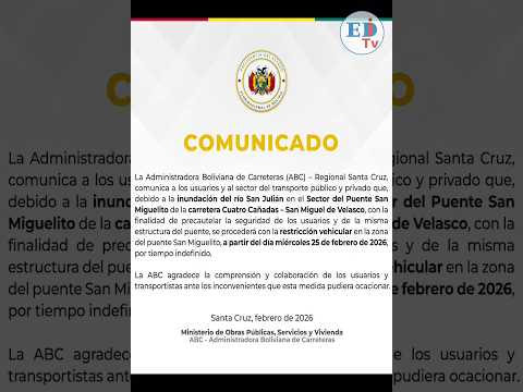 Inundación del río San Julián obliga a cerrar el puente San Miguelito en Santa Cruz