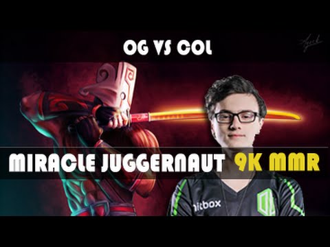 Miracle 9000 MMR│Juggernaut│Rampage│OG vs coL - Dota 2