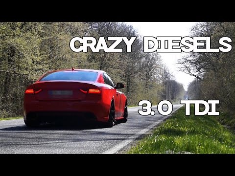 Audi A5 3.0 TDI Crazy Diesel Sound Compilation Part 1