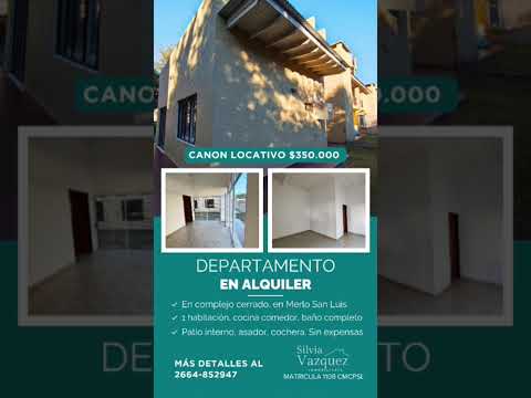 Alquiler permanente #merlosanluis #villademerlo #inmobiliaria #sanluis
