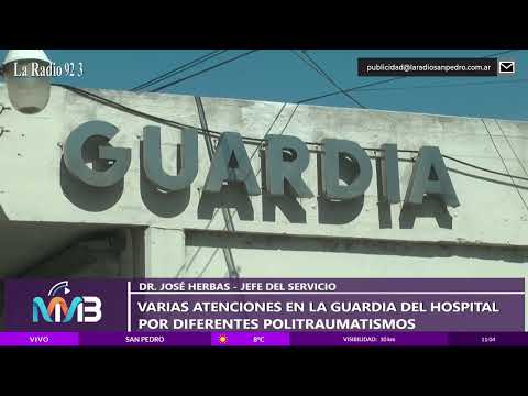 26 personas atendidas el fin de semana en la guardia del hospital