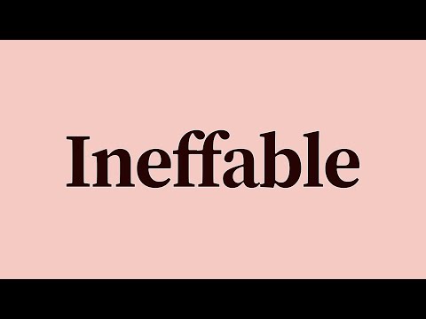 Ineffable Meaning and Definition