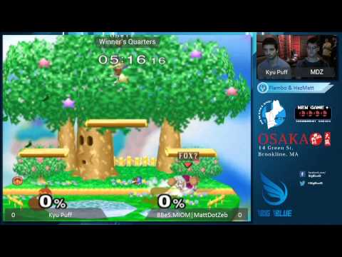 New Game+ XIX - Kyu Puff (Icies) vs MattDotZeb (Falco) - SSBM WQF