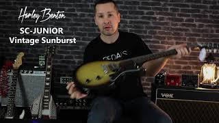 Harley Benton SC Junior Vintage Sunburst - UNBOXING