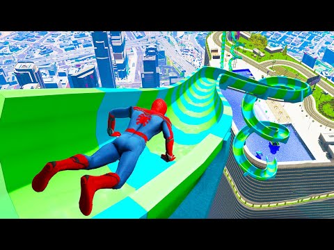 GTA 5 : Falling off Highest Buildings #28 - GTA 5 Funny Moments & Fails Ragdolls Gameplay