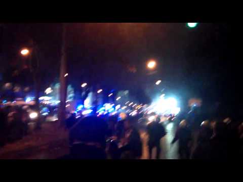 1. FC Köln - Borussia Mönchengladbach BMG S-Bahn Polizeieinsatz (Fr. 25.11.11) [Aachener Str.]