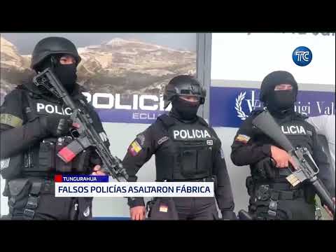 Capturados falsos policías en Tungurahua