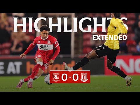 Extended Highlights | Boro 0 Stoke 0 | Matchday 8