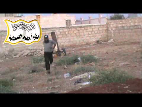 استهداف مقرات النظام في بلدة منيان في ريف حلب بقذيفة محلية الصنع من قبل لواء أحفاد الصحابة
