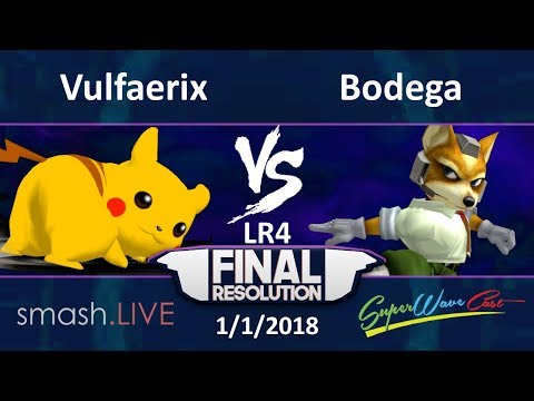 Final Resolution L4 - Vulfaerix (Pikachu) vs. Bodega (Fox)