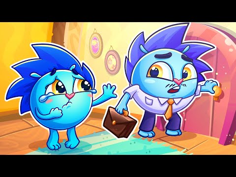 When Dad's Away Song 🥺 | Funny Kids Songs 😻🐨🐰🦁 And Nursery Rhymes by Baby Zoo