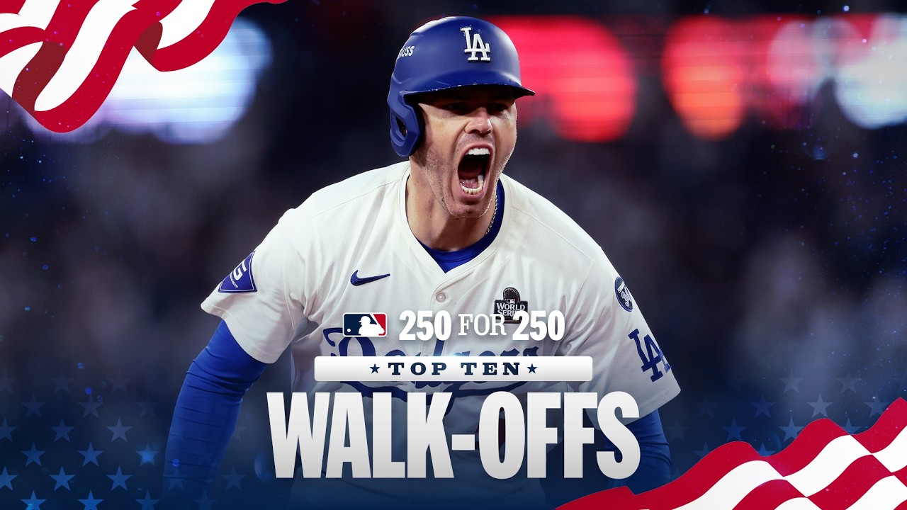 Top 10 ICONIC Walk-Offs from Baseball History! | MLB 250 For 250