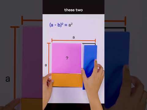(a-b)² is not so abstract after all!
