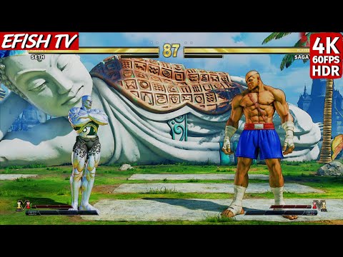 Seth vs Sagat (Hardest AI) - Street Fighter V