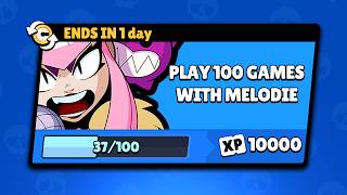 I played 100 games with Melodie in 1 day