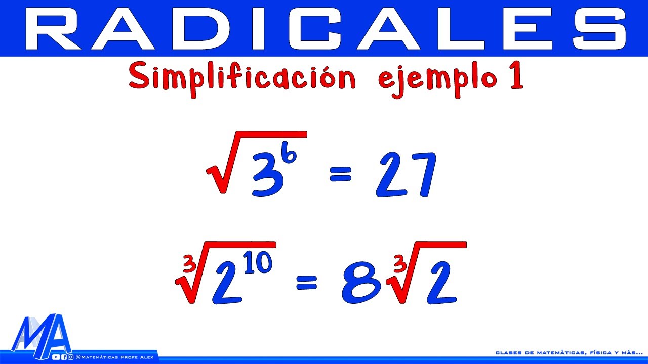 Simplificación de radicales | Parte 1 principiantes