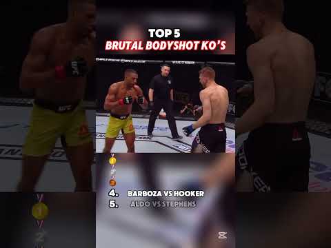 Top 5 Brutal Body Shot KO’s #shorts #fight #mma
