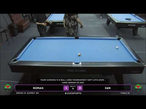 ROMAN vs KEN - SNOOK-D - TABLE 10 | EvoSports