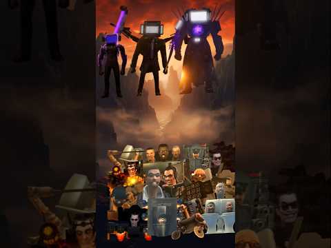 Team Tv Man Vs Team Skibidi Toilet | EPIC BATTLE 🔥 #skibiditoilet #shorts #viralshorts