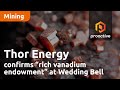 Thor Energy Confirms Rich Vanadium Endowment At Wedding Bell Radium Mountain Uranium Plays