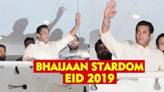 BHARAT Ka Toofan | Thousand Of Fans Gather To Wish Salman Khan EID MUBARAK Outside Galaxy Apartment