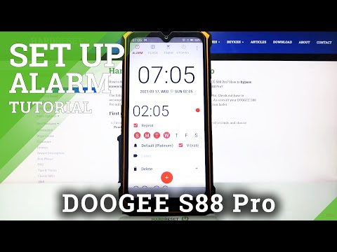Set Up Alarm Clock App - DOOGEE S88 Pro and Alarm Customizations