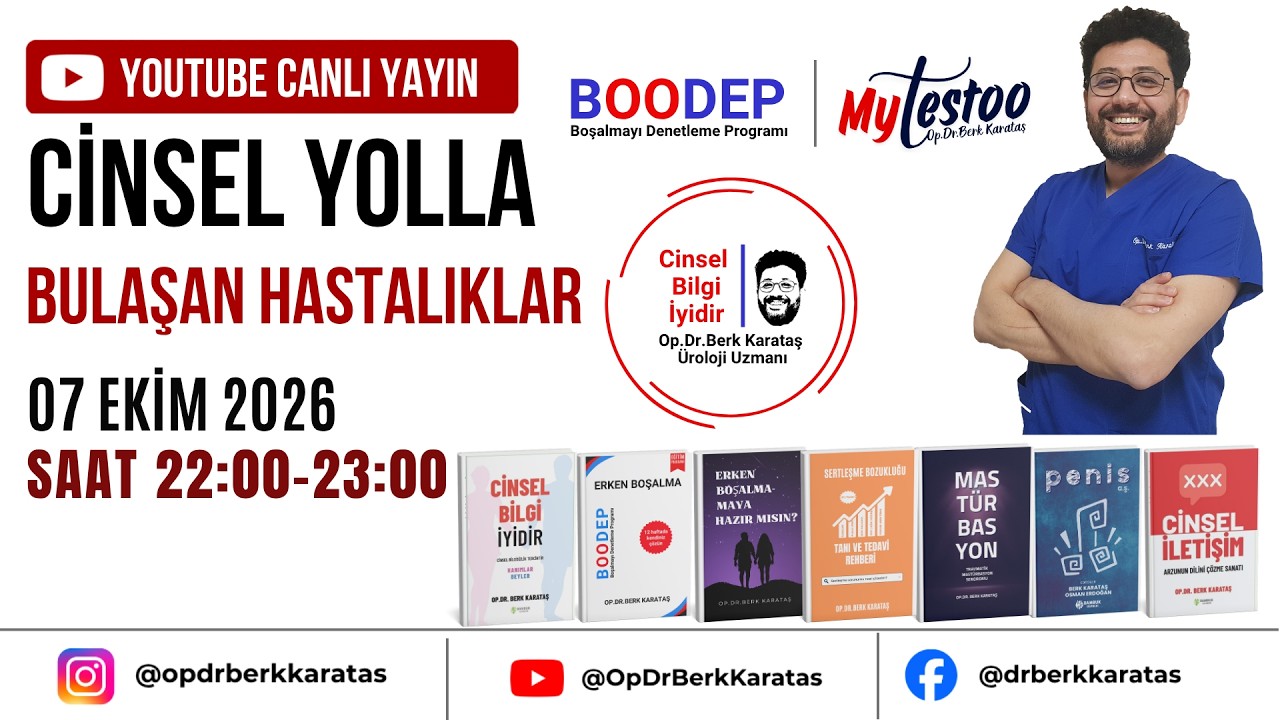 Cinsel Yolla Bulaşan Hastalıklar | Canlı Yayın | Dr. Berk Karataş