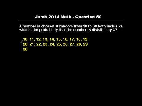 Q50 - JAMB Mathematics 2014 Past Questions and Solutions