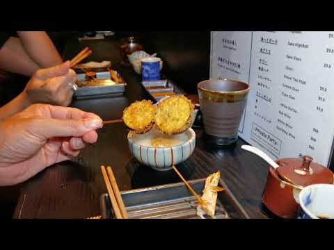 Kusabi Kushi-age Bar novo restaurante japonês Singapura kushiage pratos fritos no espeto Parte 6