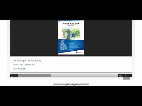 Stompin' at the Savoy - Benny Goodman arr. Greg Yasinitsky