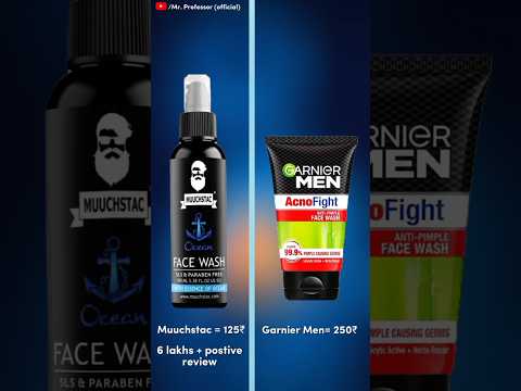 Muuchstac Ocean Facewash vs Garnier Men Acno fight real review