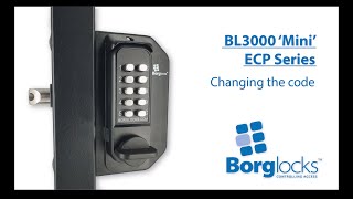 How to code change an ECP lock - BL3000 'Mini' ECP series