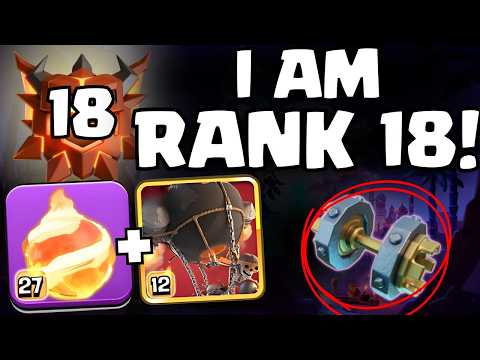 TOP 20 GLOBAL with Fireball Rocketloons in Legend League!  #1 Army in ALL of Clash of Clans!