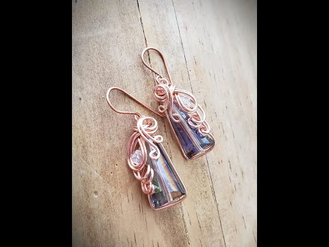 Ribbon Wrap on a skirted Crystal, part A - Cheryl St.Pierre of Majestic Wire Artworks