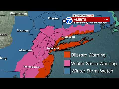 Blizzard, winter storm warnings for NYC and the Tri-State | How much snow to expect