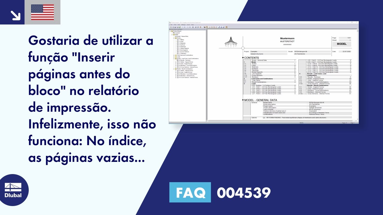[EN] FAQ 004539 | Gostaria de utilizar a função &quot;Inserir páginas antes do bloco&quot; no relatório de impressão ...