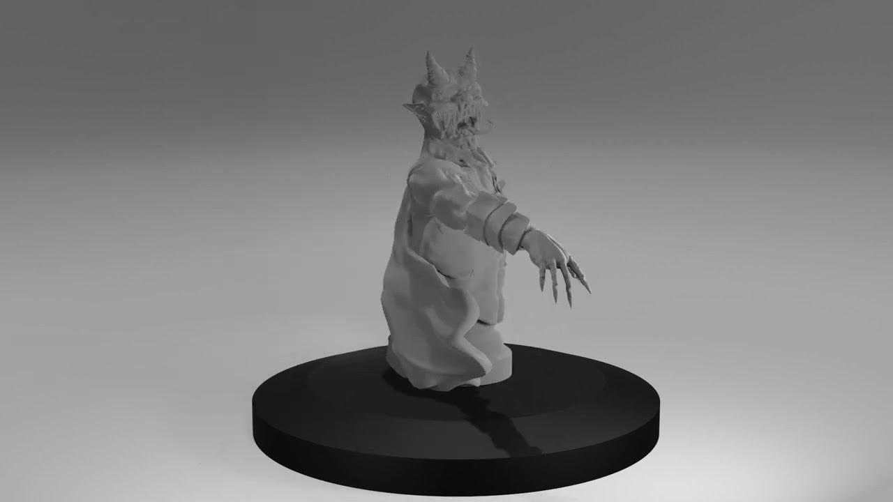 D&auml;monenf&uuml;hrer 3D Druckmodell