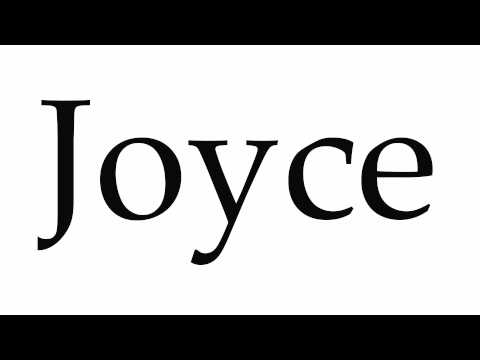 How to Pronounce Joyce