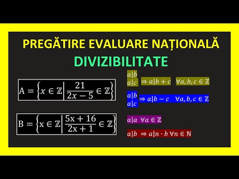 PREGATIRE EVALUARE NATIONALA EXERCITII PROBLEME DE DIVIZIBILITATE MATEMATICA CLASA 8 6 EXAMEN 2025