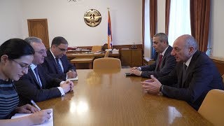 ԱԳ նախարար Զոհրաբ Մնացականյանին ընդունեց Արցախի նախագահ Բակո Սահակյանը