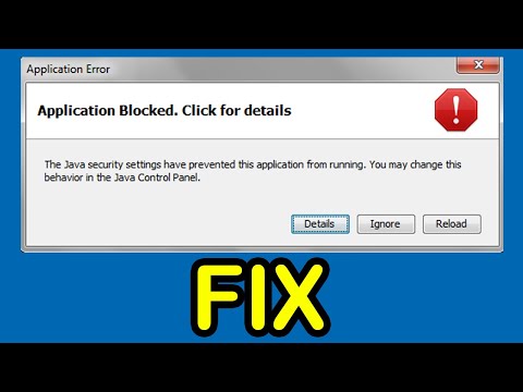 You security settings have blocked a self signed application from running JAVA FIX