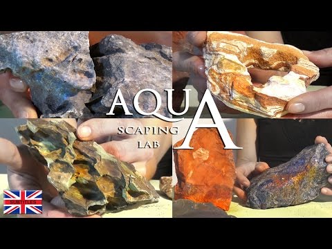 Aquascaping Lab - Aquarium Rocks:  Dragon stone,Seiryu stone,Slate,Rainbow,Pagoda,Quartz,Sodalite